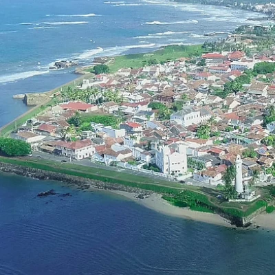 galle dutch fort drone view